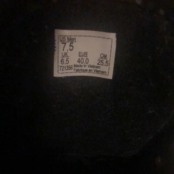 Dark brown, white sole Vans. Size 7.5 men’s. Clean and slightly worn - Picture 3 of 4